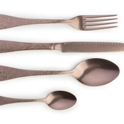 Столовые приборы Herdmar BETTY MAT CHOCO 45 , сталь 18/10, матовый шоколад, 24 шт.