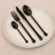 Столовые приборы KIEV BLACK 82, сталь 18/10, черный, 24 шт.