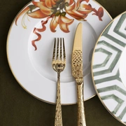 Столовые приборы Herdmar PAVO GOLD 137, покрытие золото 24к, сталь 18/10, 24 шт.