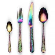 Столовые приборы Herdmar MONTANA RAINBOW 128, сталь 18/10, цвет радуги, 24 шт.