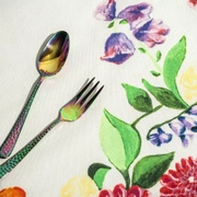 Столовые приборы Herdmar MONTANA RAINBOW 128, сталь 18/10, цвет радуги, 24 шт.