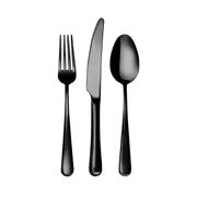 Столовые приборы LUXOR BLACK 87, сталь 18/10, черный PVD, 24 шт.