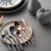Cтоловые приборы Herdmar BILBAO MAT BLACK 106, сталь 18/10, цвет черный матовый, 24 шт.