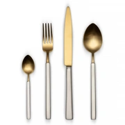Столовые приборы Herdmar VINTAGE MAT GOLD TOP 132, сталь 18/10, цвет матовый золото, 24 шт.