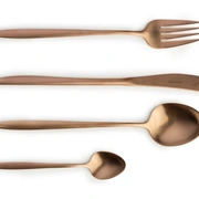 Столовые приборы GRACE COPPER MAT 52 , сталь 18/10, цвет медный матовый, 24 шт.