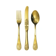 Столовые приборы POMPADOUR MAT GOLD 88, сталь 18/10, цвет золото, матовый, 24 шт.