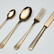 Столовые приборы DUO gold 94-95, сталь 18/10, цвет золото PVD, 24 шт.
