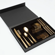 Столовые приборы DUO gold 94-95, сталь 18/10, цвет золото PVD, 24 шт.