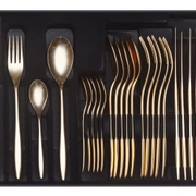 Столовые приборы VINCI GOLD 30, сталь 18/10, золотой, 24 шт.