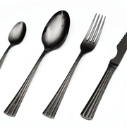 Столовые приборы PRINCIPE black102-103, сталь 18/10, черный PVD, 24 шт.