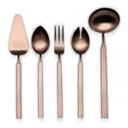 Набор сервировочный 5 предметов VINTAGE SERVING SET, цвет шоколадный матовый