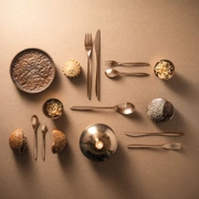 Столовые приборы Herdmar VINCI MAT COPPER 131, сталь 18/10, цвет медный матовый, 24 шт.