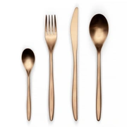 Столовые приборы Herdmar VINCI MAT COPPER 131, сталь 18/10, цвет медный матовый, 24 шт.