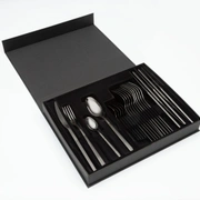 Столовые приборы CAPRI black 70-71 , сталь 18/10, черный PVD, 24 шт.