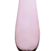 Ваза Cre Art Primula-08 , розовый, стекло, H 23