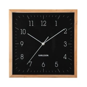 Часы настенные Karlsson NEAT CUADRADO, бамбук, 29х29х4,5 см бесшумный механизм, батарейка 1x AA (