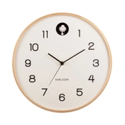 Часы настенные с кукушкой Karlsson CUCKOO, дерево береза, 31,6х31,5х6 см, батарейки 1x AA и 2x LR14C