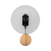 Часы настенные Karlsson ARLO PENDULUM с маятником, белый, сталь, 30х41х1,5 см, бесшумный механизм,