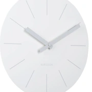 Часы настенные Karlsson ARLO PENDULUM с маятником, белый, сталь, 30х41х1,5 см, бесшумный механизм,