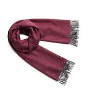 FISHBONE MULBERRY GRAYШарф, ткань в ёлочку, 65х200 100% беби альпака