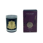 Свеча ROSE OUD 185 гр, черный стаканчик, золотой декор, 13,5х8х8 см