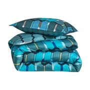 Постельное бельё MOSAIC COBALT пододеяльник 200х220 простынь 280х320 наволочка 50х75*2шт