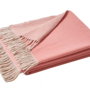 Плед KATMANDOU ROSE розовый 130/170 шерсть меринос, 240 г/м2