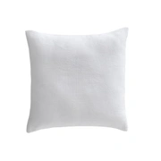 VERONE BLANCподушка декоративная 45/45 белый хлопок пике, коричневый кант