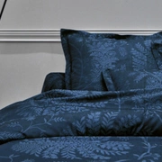 Постельное бельё PALMYRE BLEU NUIT пододеяльник 200х220 простынь 280х320 наволочка 50х75*2