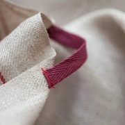 Кухонное  полотенце "KITCHEN TOWEL", натуральный/красная полоса