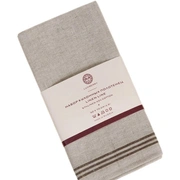 Комплект из 2-х полотенец "LINEN LINE" ТМ "Luxberry", Лён 57%, хлопок 43%,  натуральный с коричневым