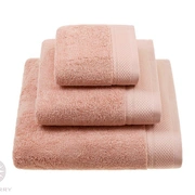 Комплект "RITZ" из 3 полотенец, р-р: (30x50,50х100,70х140)см, цвет: лососевый