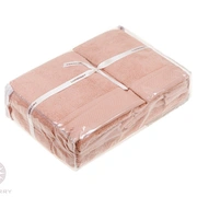 Комплект "RITZ" из 3 полотенец, р-р: (30x50,50х100,70х140)см, цвет: лососевый