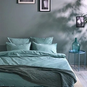Комплект постельного белья "URBAN", ТМ "Luxberry", хлопок stone whashed, морская волна