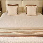 Плед с кантом  "LOUNGE", р-р: 150 х 200см, ТМ "Luxberry" цвет: льняной/мусс мокко