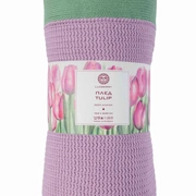 Плед с кантом  "TULIP", р-р: 150 х 200см, ТМ "Luxberry" цвет:фиалка/базилик