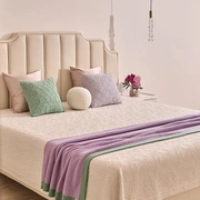 Плед с кантом  "TULIP", р-р: 150 х 200см, ТМ "Luxberry" цвет:фиалка/базилик