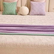 Плед с кантом  "TULIP", р-р: 150 х 200см, ТМ "Luxberry" цвет:фиалка/базилик