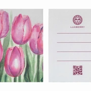 Плед с кантом  "TULIP", р-р: 150 х 200см, ТМ "Luxberry" цвет:базилик/фиалка