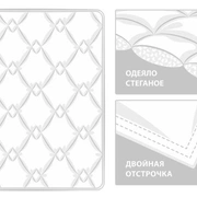Одеяло пух перо ПРАЙМ в 100% хлопке (всесезонное, 150x200)