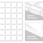 Одеяло пуховое СИЛЬВЕЙН в хлопковом мако-сатине, GERMAN GRASS (легкое, 200x200)
