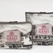 Подушка пуховая РОЯЛ в супертонком хлопковом мако-батисте, GERMAN GRASS (средняя, 60x80)