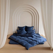 Пододеяльник тенсель БРИЛЛИАНТ синий 260x240, GERMAN GRASS