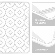 Наматрасник MATTRESS ORGANIC LINEN GRASS легкий 90x200, GERMAN GRASS