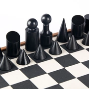 CHESSШахматы в стиле Баухаус, 40х40см, дерево, поле эко-кожа