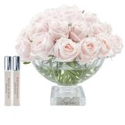 CENTERPIECE ROSE BUDS French pink silver Букет из бутонов роз, розовый, 2 спрея по 10 мл