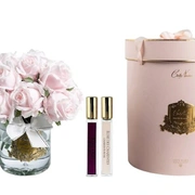 GRAND ROSE BUDS BOUQUETБольшой букет из бутонов роз, 2 спрея по 10 мл, розовый, золотой декор