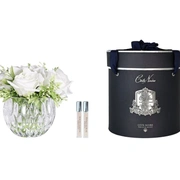 Round Summer Roses WhiteДиффузор букет роз, белый, круглая рифленая ваза, спрей 10 мл*2шт