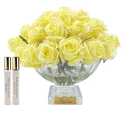 CENTERPIECE ROSE BUDS yellow gold Букет из бутонов роз, желтый, золотой декор, 2 спрея по 10 мл