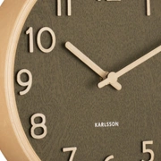 "Часы настенные Karlsson PURE, 22х22х4,5 см, дерево американская липа, бесшумный механизм, батарейка